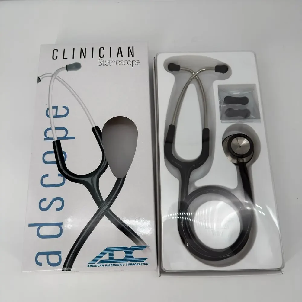 ADC Adscope 603 Clinician Series Stethoscope Adult 30" Black New in Box - Picture 3 of 6